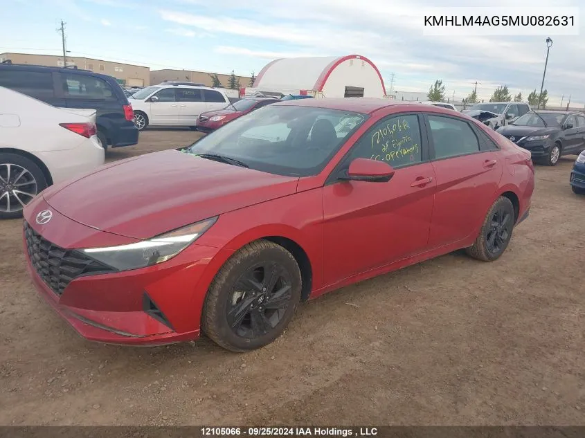 KMHLM4AG5MU082631 2021 Hyundai Elantra Sel