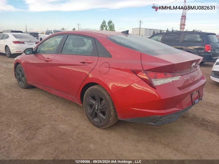 KMHLM4AG5MU082631 2021 Hyundai Elantra Sel