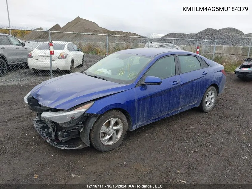 KMHLM4AG5MU184379 2021 Hyundai Elantra Preferred Ivt