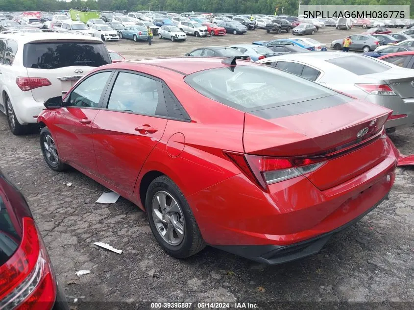 5NPLL4AG6MH036775 2021 Hyundai Elantra Se