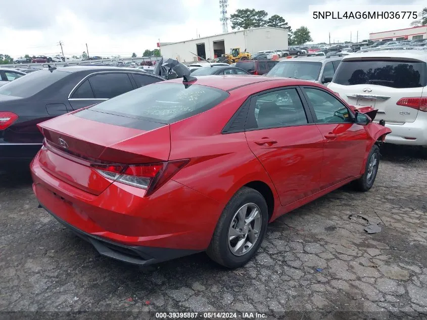 5NPLL4AG6MH036775 2021 Hyundai Elantra Se