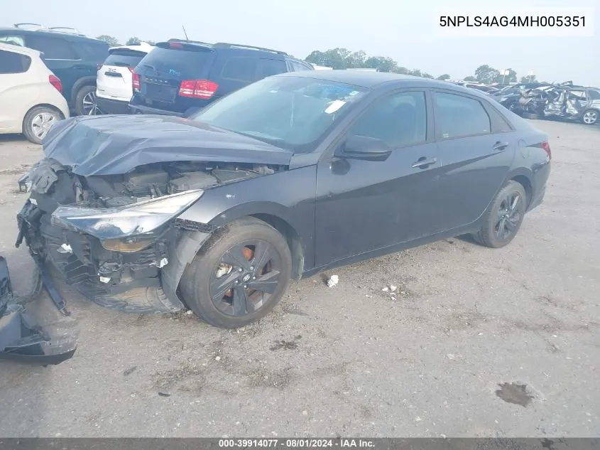 5NPLS4AG4MH005351 2021 Hyundai Elantra Sel