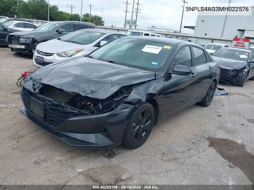 5NPLS4AG3MH022576 2021 Hyundai Elantra Sel