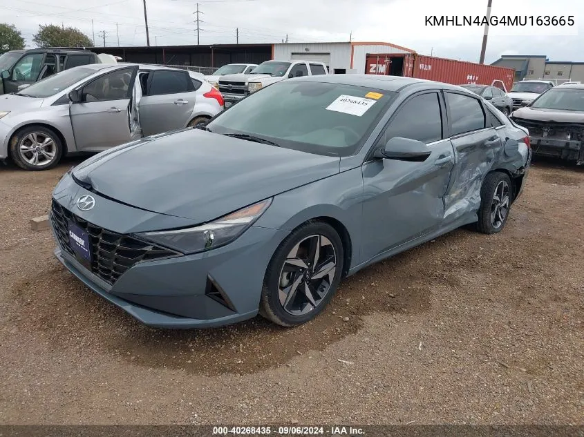 KMHLN4AG4MU163665 2021 Hyundai Elantra Sel