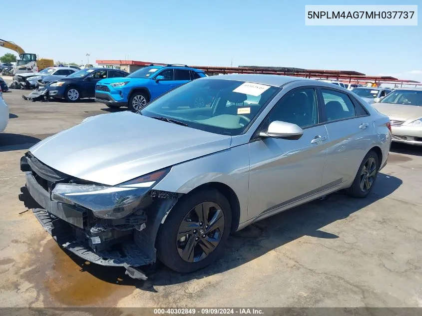 5NPLM4AG7MH037737 2021 Hyundai Elantra Sel