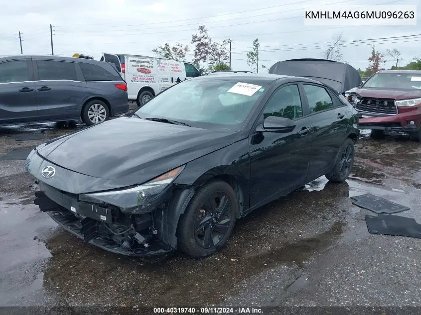 2021 Hyundai Elantra Sel VIN: KMHLM4AG6MU096263 Lot: 40319740