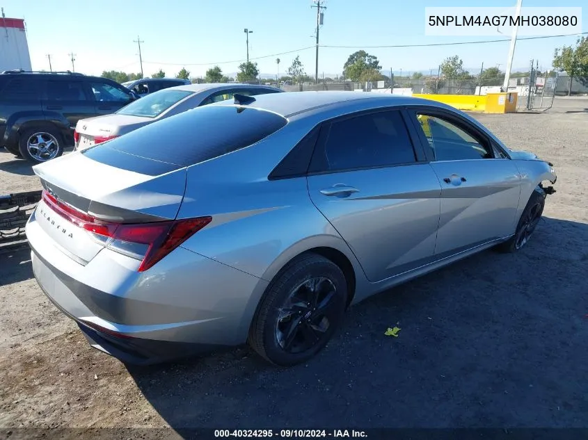 5NPLM4AG7MH038080 2021 Hyundai Elantra Sel