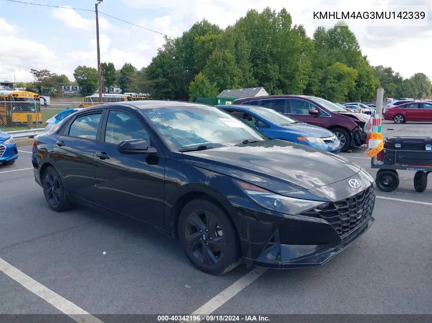 2021 Hyundai Elantra Sel VIN: KMHLM4AG3MU142339 Lot: 40342196