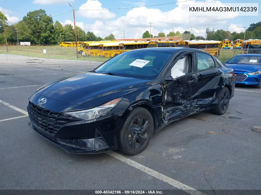 KMHLM4AG3MU142339 2021 Hyundai Elantra Sel