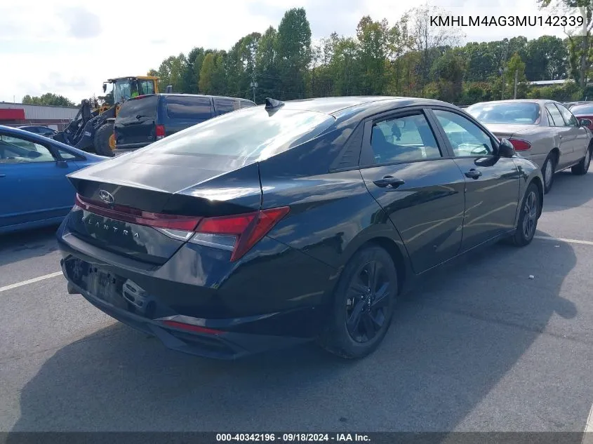 KMHLM4AG3MU142339 2021 Hyundai Elantra Sel