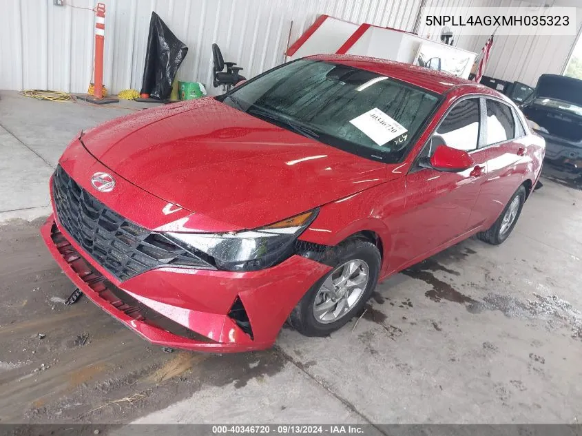 5NPLL4AGXMH035323 2021 Hyundai Elantra Se