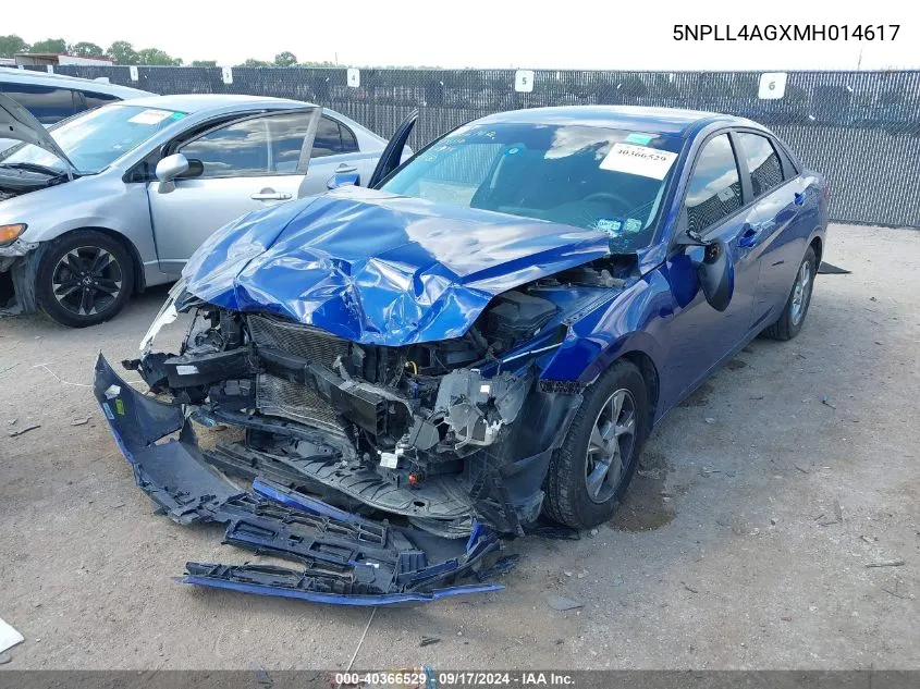 5NPLL4AGXMH014617 2021 Hyundai Elantra Se