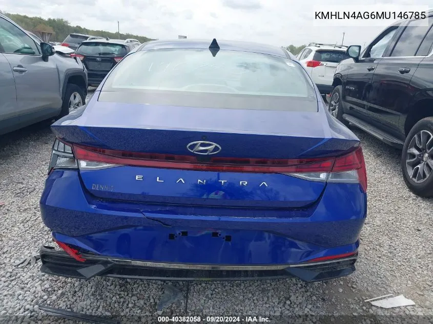 2021 Hyundai Elantra Sel VIN: KMHLN4AG6MU146785 Lot: 40382058