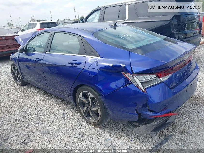 KMHLN4AG6MU146785 2021 Hyundai Elantra Sel