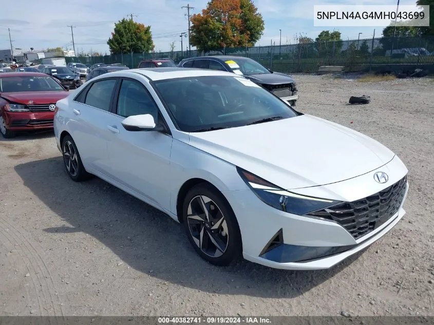 5NPLN4AG4MH043699 2021 Hyundai Elantra Sel