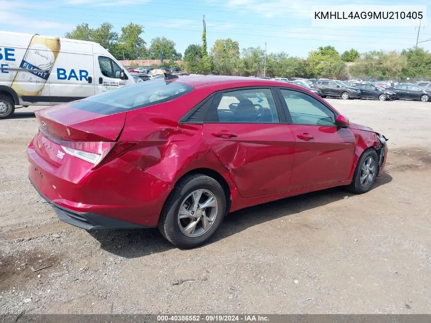 KMHLL4AG9MU210405 2021 Hyundai Elantra Se