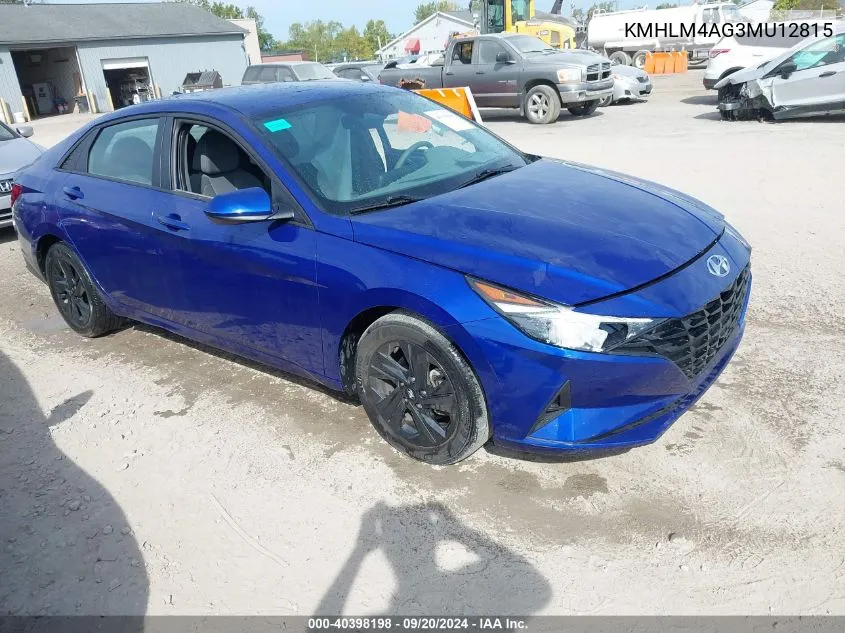 KMHLM4AG3MU12815 2021 Hyundai Elantra Sel