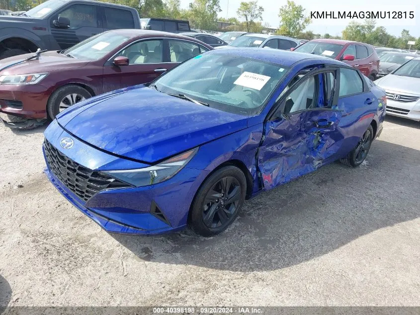 KMHLM4AG3MU12815 2021 Hyundai Elantra Sel