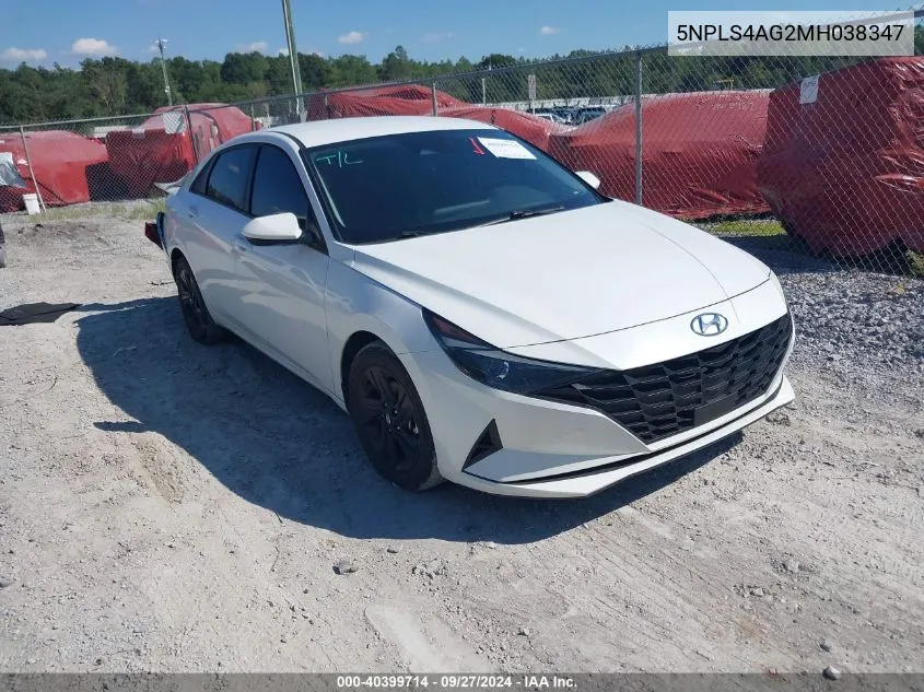 5NPLS4AG2MH038347 2021 Hyundai Elantra Sel