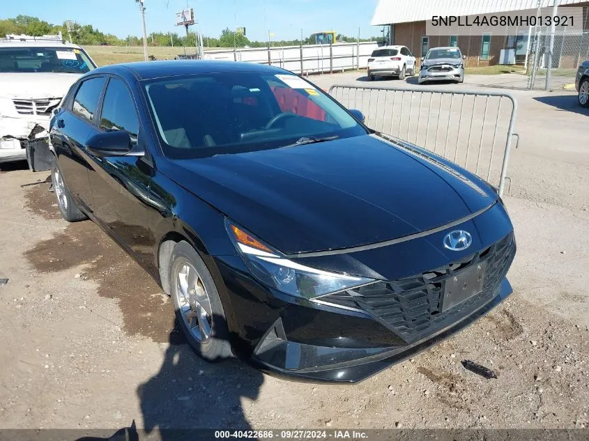 5NPLL4AG8MH013921 2021 Hyundai Elantra Se