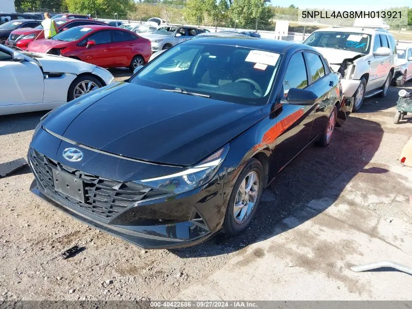 5NPLL4AG8MH013921 2021 Hyundai Elantra Se