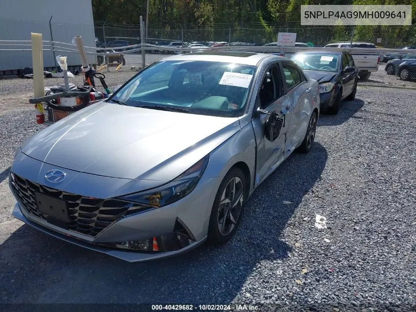 2021 Hyundai Elantra Limited VIN: 5NPLP4AG9MH009641 Lot: 40429682