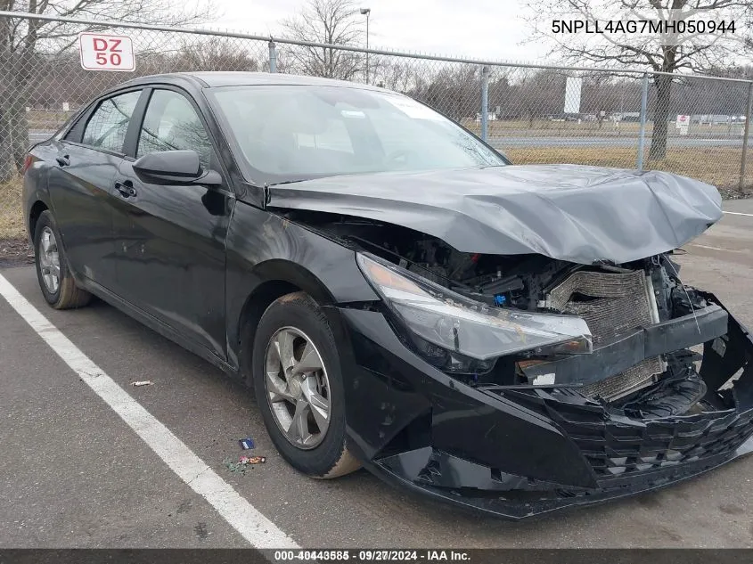 2021 Hyundai Elantra Se VIN: 5NPLL4AG7MH050944 Lot: 40443585