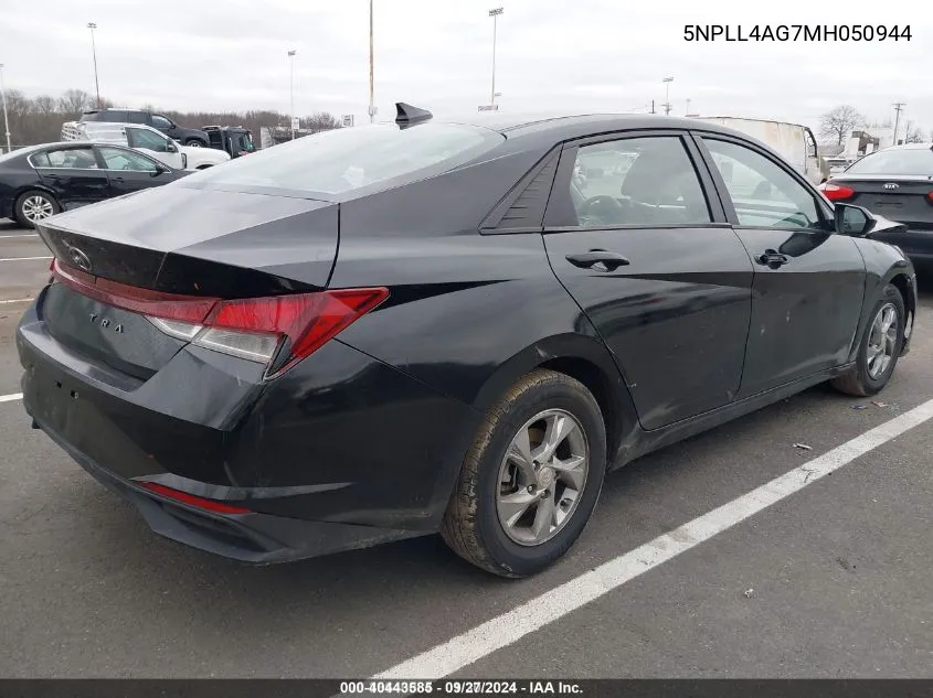 2021 Hyundai Elantra Se VIN: 5NPLL4AG7MH050944 Lot: 40443585