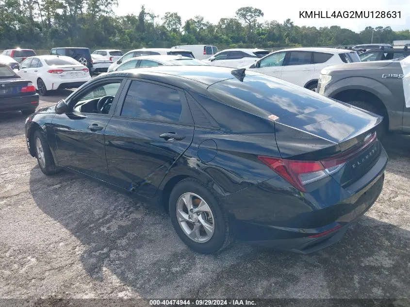 2021 Hyundai Elantra Se VIN: KMHLL4AG2MU128631 Lot: 40474944