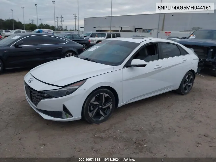 2021 Hyundai Elantra Limited VIN: 5NPLP4AG5MH044161 Lot: 40571398