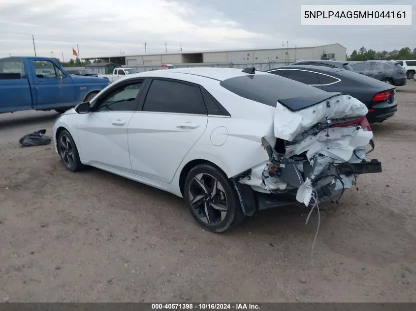 2021 Hyundai Elantra Limited VIN: 5NPLP4AG5MH044161 Lot: 40571398