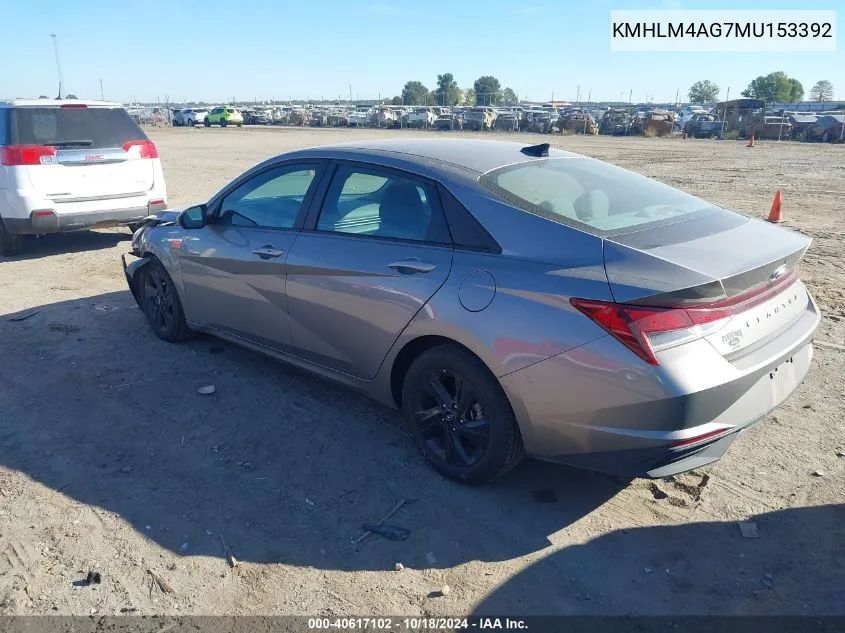 KMHLM4AG7MU153392 2021 Hyundai Elantra Sel