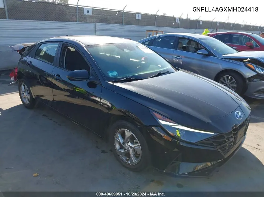 5NPLL4AGXMH024418 2021 Hyundai Elantra Se