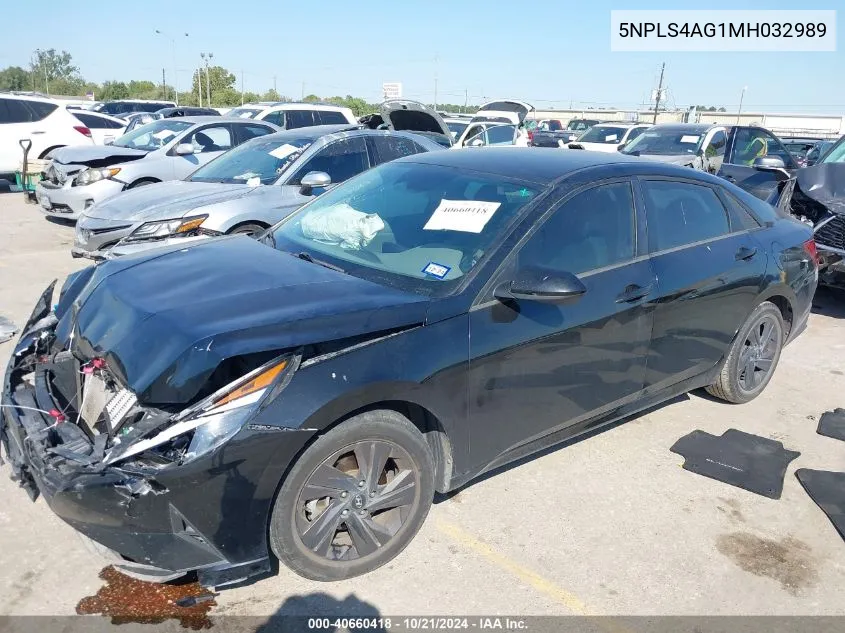 2021 Hyundai Elantra Sel VIN: 5NPLS4AG1MH032989 Lot: 40660418