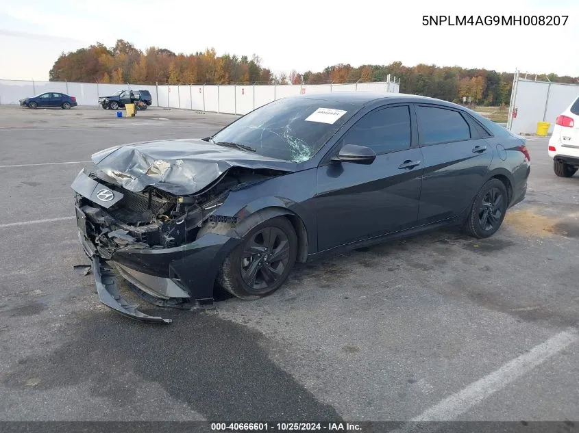 2021 Hyundai Elantra Sel VIN: 5NPLM4AG9MH008207 Lot: 40666601