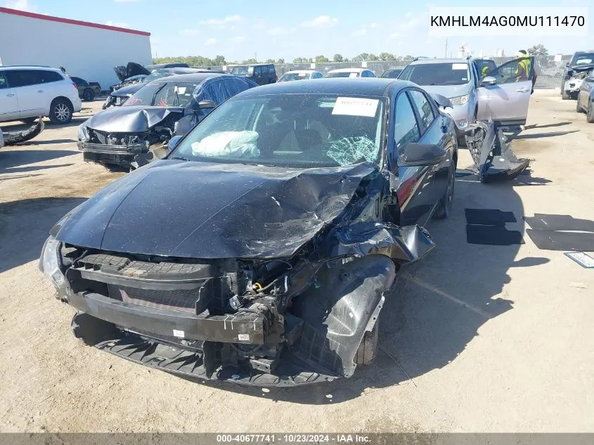 KMHLM4AG0MU111470 2021 Hyundai Elantra Sel