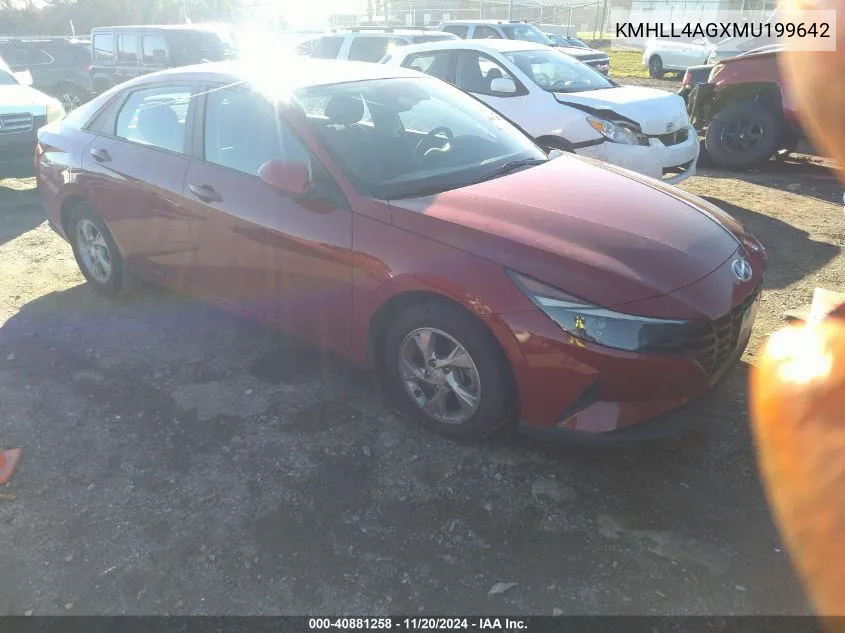 2021 Hyundai Elantra Se VIN: KMHLL4AGXMU199642 Lot: 40881258