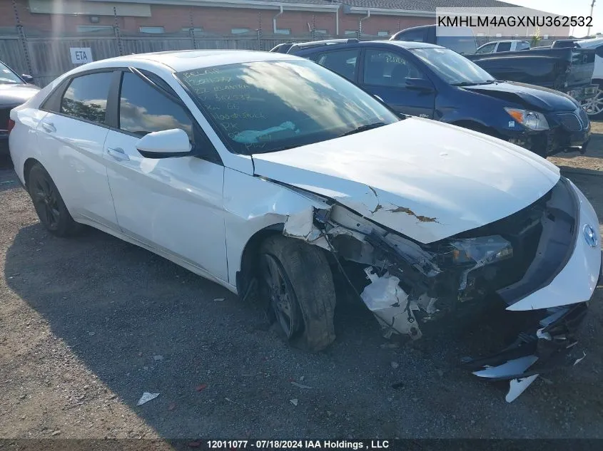 KMHLM4AGXNU362532 2022 Hyundai Elantra