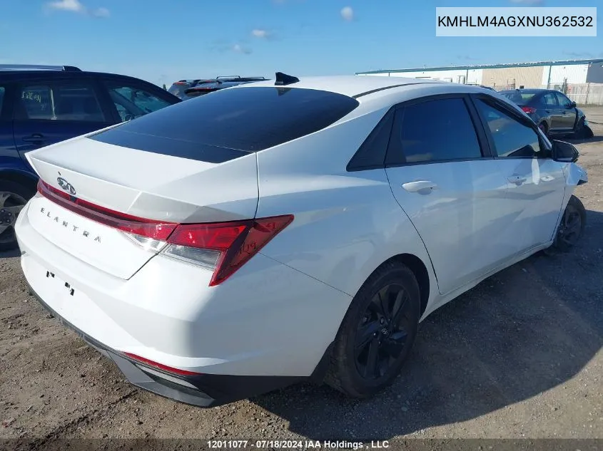 KMHLM4AGXNU362532 2022 Hyundai Elantra