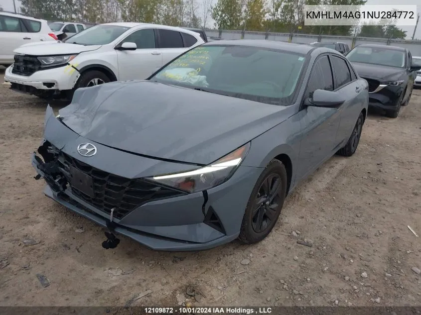 KMHLM4AG1NU284772 2022 Hyundai Elantra