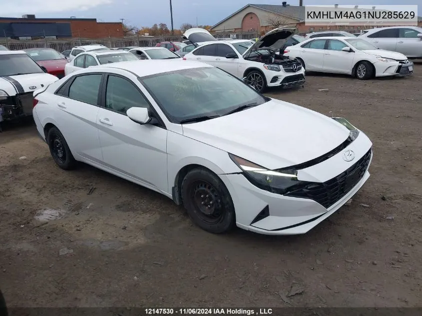 2022 Hyundai Elantra Preferred Ivt VIN: KMHLM4AG1NU285629 Lot: 12147530