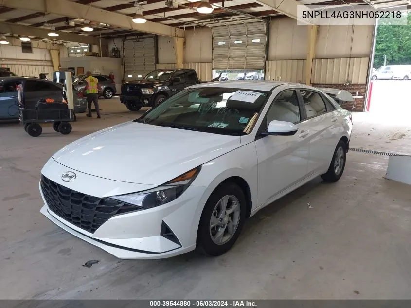 2022 Hyundai Elantra Se VIN: 5NPLL4AG3NH062218 Lot: 39544880