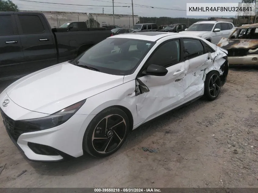 KMHLR4AF8NU324841 2022 Hyundai Elantra N Line