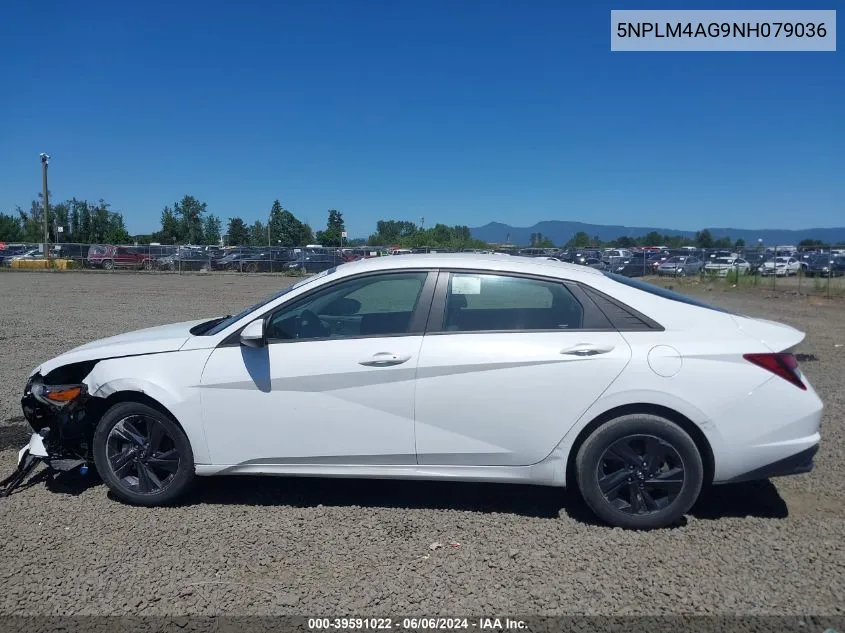 5NPLM4AG9NH079036 2022 Hyundai Elantra Sel