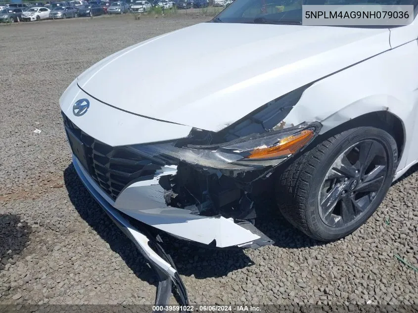 5NPLM4AG9NH079036 2022 Hyundai Elantra Sel