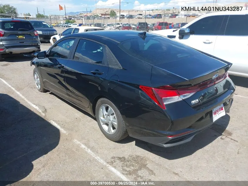 KMHLL4AG1NU343287 2022 Hyundai Elantra Se