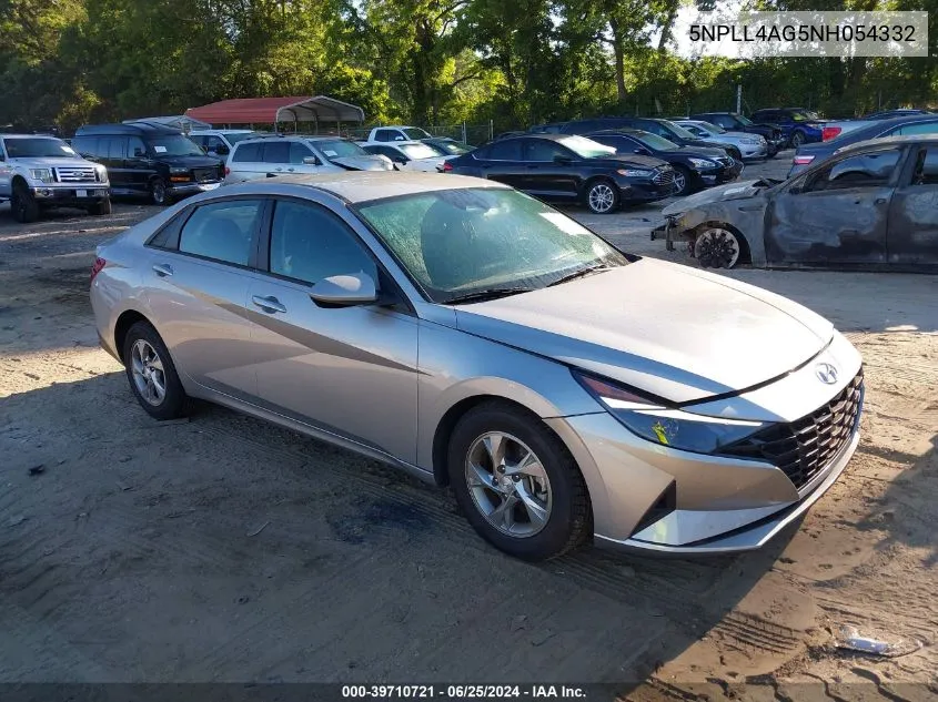 2022 Hyundai Elantra Se VIN: 5NPLL4AG5NH054332 Lot: 39710721