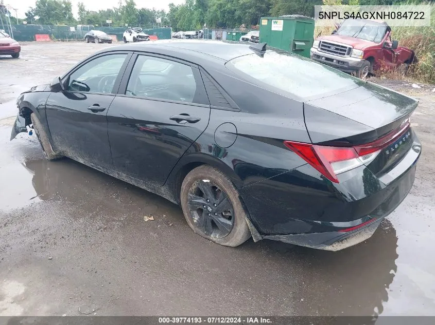 5NPLS4AGXNH084722 2022 Hyundai Elantra Sel