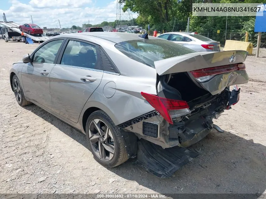 2022 Hyundai Elantra Sel VIN: KMHLN4AG8NU341627 Lot: 39903692