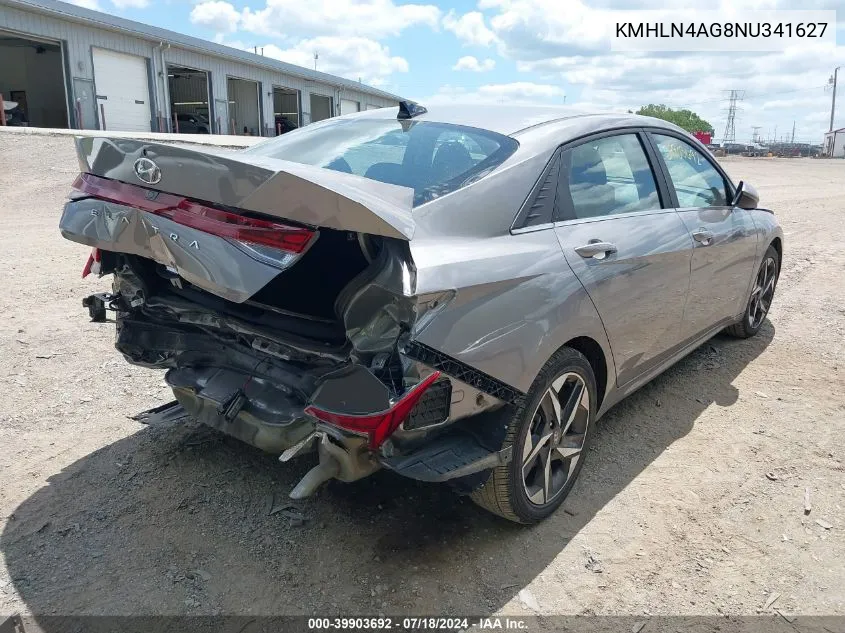 2022 Hyundai Elantra Sel VIN: KMHLN4AG8NU341627 Lot: 39903692